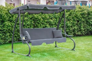 Садова гойдалка Funfit Garden 170 шт. 50cm вільностояча складна лежак-гойдалка 2в1 матрац + подушки