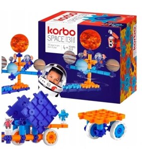 Korbo Space Klocki 131 елемент пересувні конструктори космічні планети корбо космос
