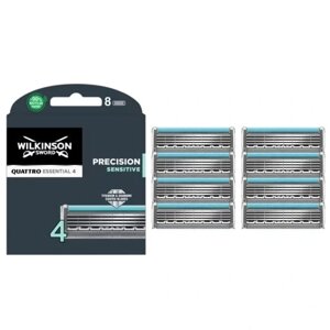 Вставки для машинок Wilkinson Sword Quattro Titanium Sensitive 8 штук 8x Essential Precision леза в Івано-Франківській області от компании Інтернет-магазин EconomPokupka