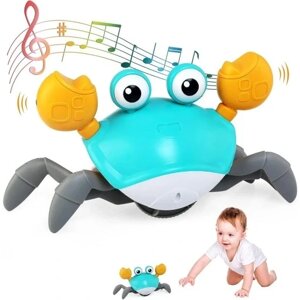 Інтерактивна іграшка для дітей краб звукова музика повзання