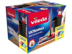 Відро для швабри плоскої Vileda Ultramax 35 см у коробці + щітка (3 штуки) в Івано-Франківській області от компании Інтернет-магазин EconomPokupka