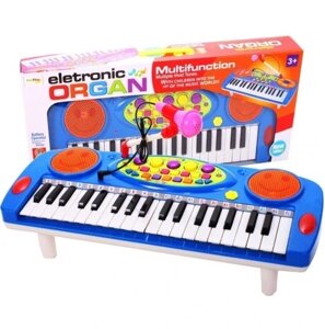 Піаніно дитяче орган з мікрофоном Luxma 3702n синій 3702n