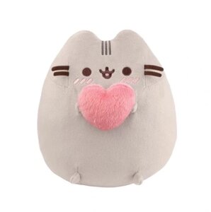 Pusheen з серцем в лапках плюшева іграшка 23 см чудо сердечком маскот 23см чудеса