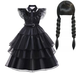 Костюм Ecovital сукня Wednesday Addams Outfit + перука 110/122 Ekowital в Івано-Франківській області от компании Інтернет-магазин EconomPokupka