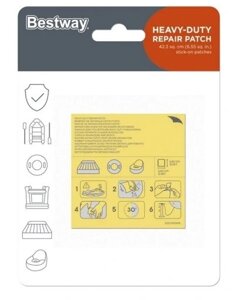 Латка для ремонту Bestway Dfg62068 водонепроникна латка для надувних виробів