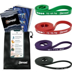 Комплект резинок для тренувань Sensei Power Bands від 1 до 40 кг шт. для вправ опорні ленти для тренінгу підтягування в Івано-Франківській області от компании Інтернет-магазин EconomPokupka