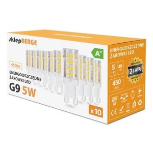 10 шт. LED лампи G9 5W=45W 450lm 3 КОЛЬОРИ BERGE в Івано-Франківській області от компании Інтернет-магазин EconomPokupka