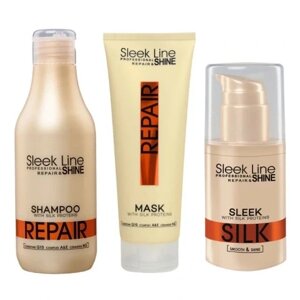 Stapiz Sleek Line Repair Silk шовк для волосся 30мл набір: шампунь 300 бальзам-ополіскувач маска в Івано-Франківській області от компании Інтернет-магазин EconomPokupka