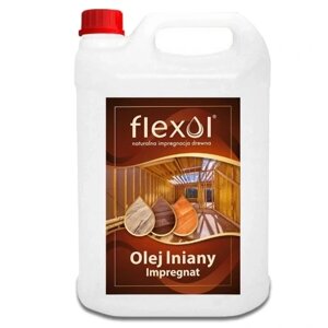 Лляна олія, натуральна просочення для дерева, 4л Flexol