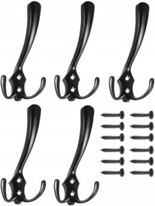 Стінні вішалки Ruhhy 16874 чорні 70x30x138 мм 5 шт. для одягу курток до передпокою штучна магічна губка в Івано-Франківській області от компании Інтернет-магазин EconomPokupka