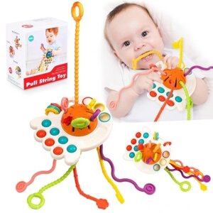 Montessori Sensory іграшка дитяча прорізувач Toy Popit Pulling Kinderplay Kp5723 в Івано-Франківській області от компании Інтернет-магазин EconomPokupka