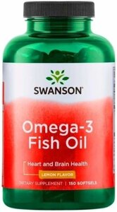 Дієтична добавка Swanson Health Products Omega-3 Fish Oil 150 шт