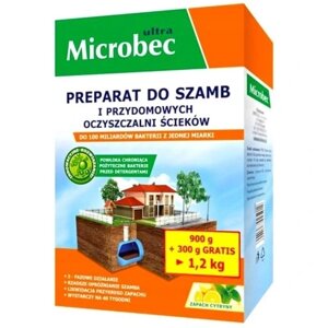 Засіб для вигрібної ями у вигляді порошку Bros 1,2 кг Bio Microbec Ultra в 10 разів потужніший бактерії 1,2 кг Bros