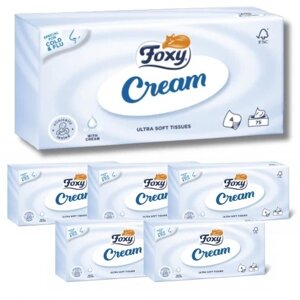 Гігієнічні серветки без запаху Foxy Cream 4-шарові 75 шт. ультрам'які 75 шт. 6 в Івано-Франківській області от компании Інтернет-магазин EconomPokupka