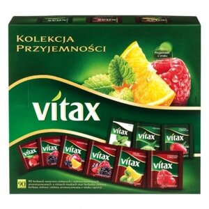 Колекція чаїв Vitax Mix з 9-ти смаків 90 шт. 161 г приємність фруктовий та трав'яний чай в конвертах в Івано-Франківській області от компании Інтернет-магазин EconomPokupka