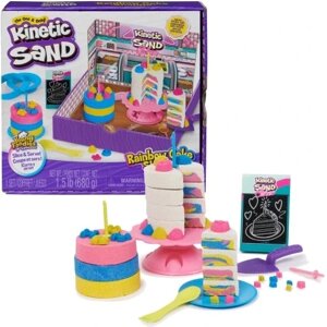 Кінетичний пісок 4 кольори 0,68 кг Rainbow Cake Shoppe + аксесуари Kinetic Sand в Івано-Франківській області от компании Інтернет-магазин EconomPokupka