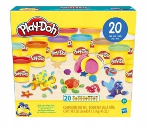 Play-doh Multicolor Magic Pack F2829 Castry 20 туб 113 кг Hasbro