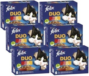 Вологий корм для котів Felix Fantastic Duo country flavors 72х85г