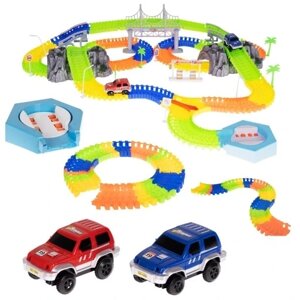 Машинка трек для дитячих ігор Iso Trade 11486 Race Track Car Tracks + 2 Cars гнучкі 293 штуки 480 см