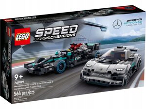 Авто-конструктор LEGO Mercedes-AMG F1 W12 E Performance и Mercedes-AMG Project One (76909)