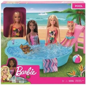 Барбі басейн + лялька Ghl91 в басейні Mattel