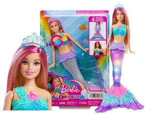 Лялька Barbie HDJ36 Malibu Русалка Мерехтливі вогники