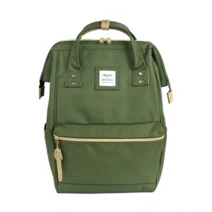 Шкільний рюкзак Himawari No 8 Classic M пляшковий зелений 9001 висота 40 см OLIVE