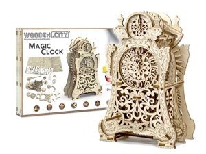 Дерев'яний 3d пазл чарівний годинник 3d Wooden city Wr312 в Івано-Франківській області от компании Інтернет-магазин EconomPokupka