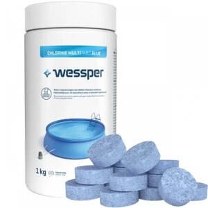 Таблетки хлору Wessper 1 кг для басейну 1 кг 20 г 11 в 1 джакузі Spa хімія для басейну в Івано-Франківській області от компании Інтернет-магазин EconomPokupka