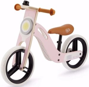 Біговел велосипед Kinderkraft UNIQ 12" Pink WOODEN BALANCE BIKE 2+