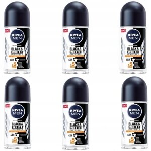 Антиперспірант Nivea Men Black White для чоловіків 6 шт. кулі під пахви 50 мл кожна в Івано-Франківській області от компании Інтернет-магазин EconomPokupka