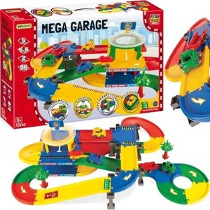 Гараж з доріжкою Wader Play Tracks Garage 53140 багатоповерховий гараж з автомобільною трасою - бробок