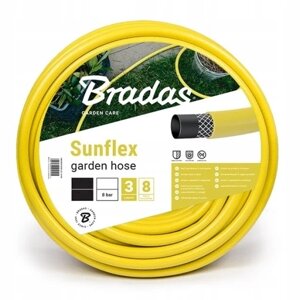 Садовий шланг Bradas Sunflex 1/2" Wms1/230 3-шаровий жовтий 30м стійкий до уф