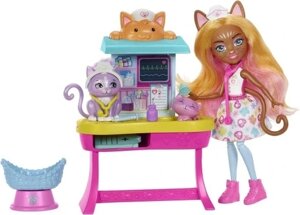 Enchantimals Health Clinic Hlh22 ветеринар доктор коти Mattel