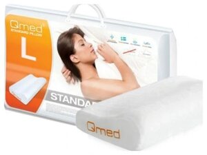 Подушка для сну Qmed Standard Pillow L 36 x 57 см в Івано-Франківській області от компании Інтернет-магазин EconomPokupka