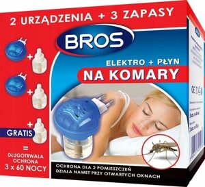 Рідина від комарів Bros 0,4 кг 120 мл електро + вкладиші проти комарів 3 запаси в Івано-Франківській області от компании Інтернет-магазин EconomPokupka