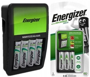 Зарядний пристрій Energizer Maxi 4 Aa Aaa + 4x акумулятори Plus Power R6 2000mah