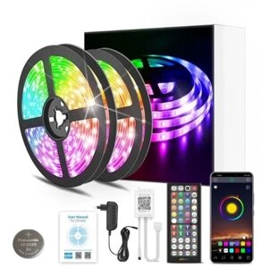 Світлодіодна стрічка RGB 15м 5050 12V DC багатоколірна Bluetooth в Івано-Франківській області от компании Інтернет-магазин EconomPokupka