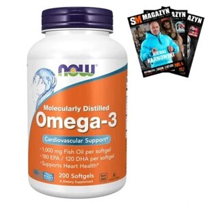 Дієтична добавка Now foods Omega-3 200 шт