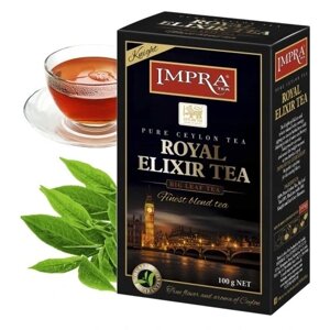 10 шт. Чорний листовий чай Impra Tea 100 г рицарський королівський еліксир цейлонський