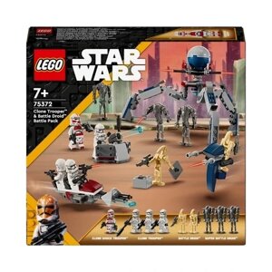 Конструктор LEGO Star Wars 75372 Бойовий набір солдата-клона та бойового дроїда