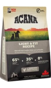 Сухий корм ACANA Adult Light & Fit 11,4 кг в Івано-Франківській області от компании Інтернет-магазин EconomPokupka