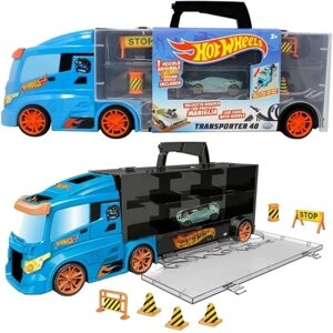 Hot Wheels Transporter Autek Truck + Car знаки Cars вантажівка авто 42040