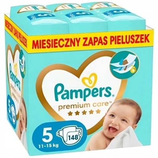 Підгузки Pampers Premium Care розмір 5 148 шт. від компанії Інтернет-магазин EconomPokupka - фото 1