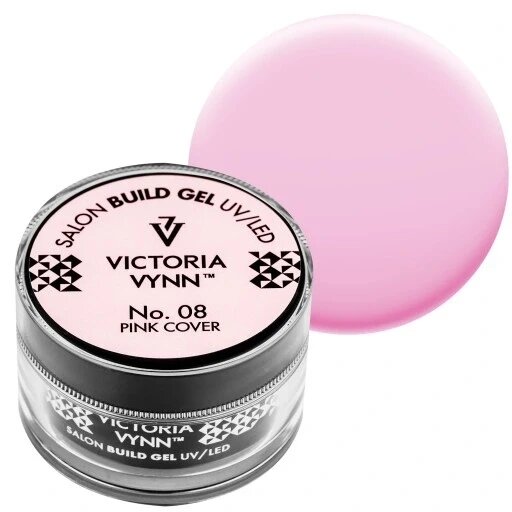 Підкладковий будівельний гель Victoria Vynn 50ml рожеві фіолетові нігті Build Gel Cover Pink 08 від компанії Інтернет-магазин EconomPokupka - фото 1