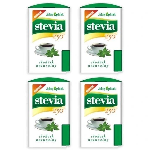 Підсолоджувач у таблетках "зелений листок" 0,033 кг стевія 250 таблеток х 4 штуки від компанії Інтернет-магазин EconomPokupka - фото 1