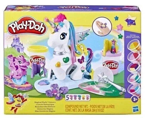 Play Doh тісто єдиноріг пегас 5 таб + аксесуари F3613 Dough Set Unicorn Pegasus 5 Tub Play-doh від компанії Інтернет-магазин EconomPokupka - фото 1