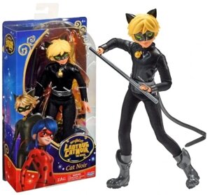 Playmates Toys Miraculous Doll: Ladybug And Cat Noir Movie Line 50015 26 см лялька Black з аксесуарами