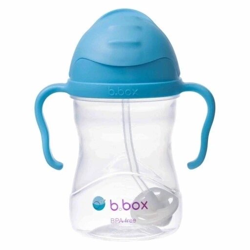 Пляшка для води з соломинкою B. Box BB00501 240 мл чорниця від компанії Інтернет-магазин EconomPokupka - фото 1