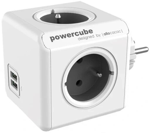 Подовжувач Allocacoc PowerCube cube strip 4 розетки 2xUSB від компанії Інтернет-магазин EconomPokupka - фото 1